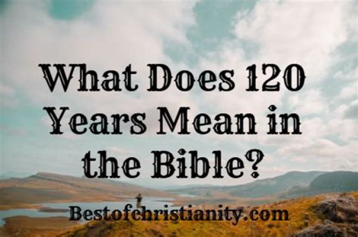 120 Years In The Bible: A Comprehensive Guide Through Divine Longevity