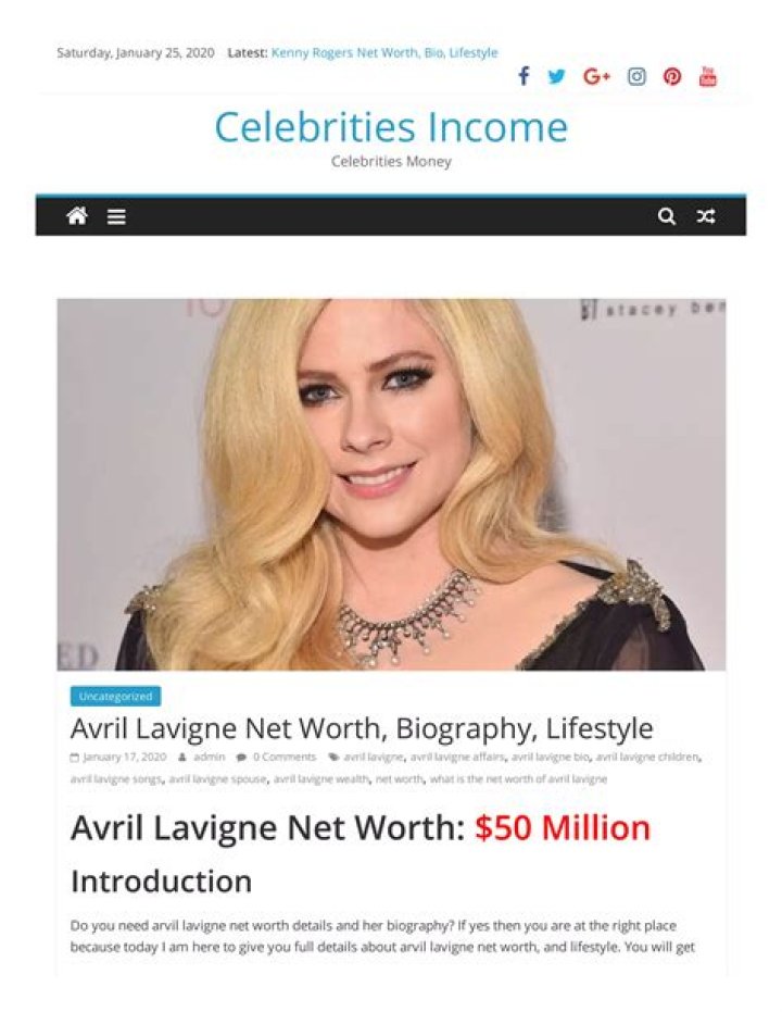 The Comprehensive Guide To Avril Lavigne's Remarkable Net Worth