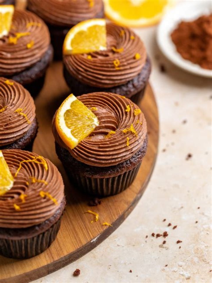 Chocolate Orange Cupcakes - Celebrating Sweets