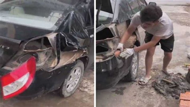 Discover The Power Of "Going Nowhere Slowly Man Repairs Damaged With"