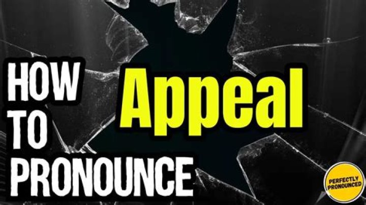 How to pronounce appeal