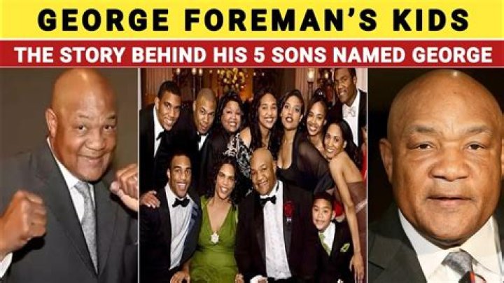 Uncover The Legacy: Meet George Foreman's Sons