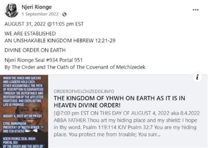 Unveiling Njeri Rionge's Religious Roots