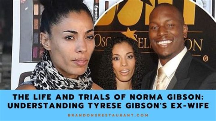 Who is Norma Gibson? All About Tyrese Gibson’s Ex-Wife