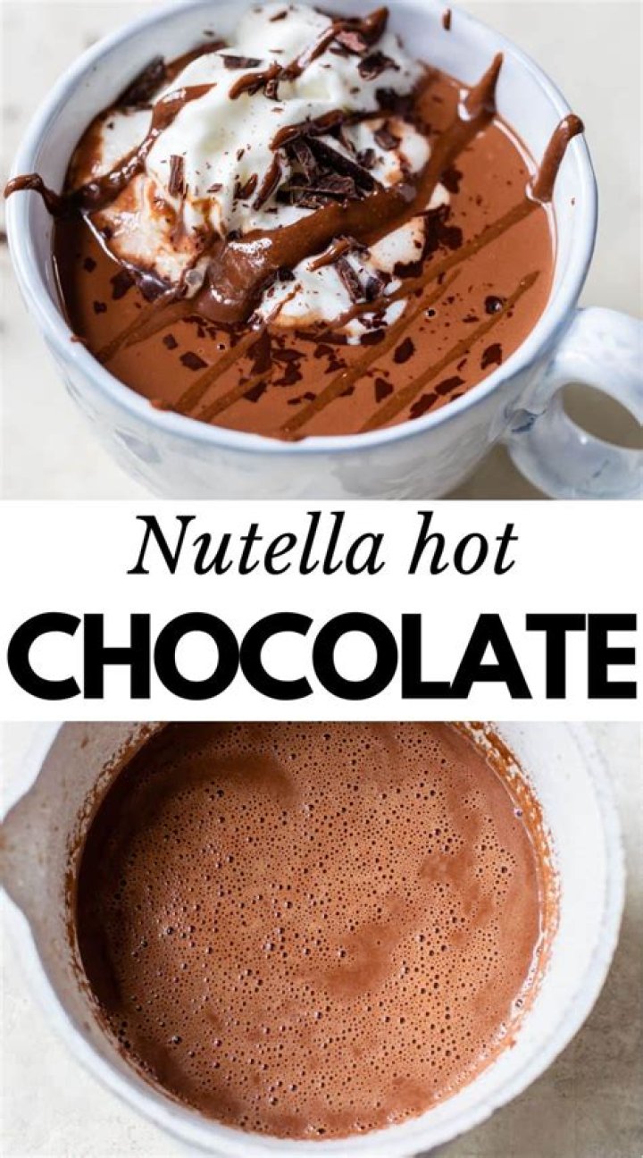 Nutella Hot Chocolate - Only 3 ingredients, ready in minutes!