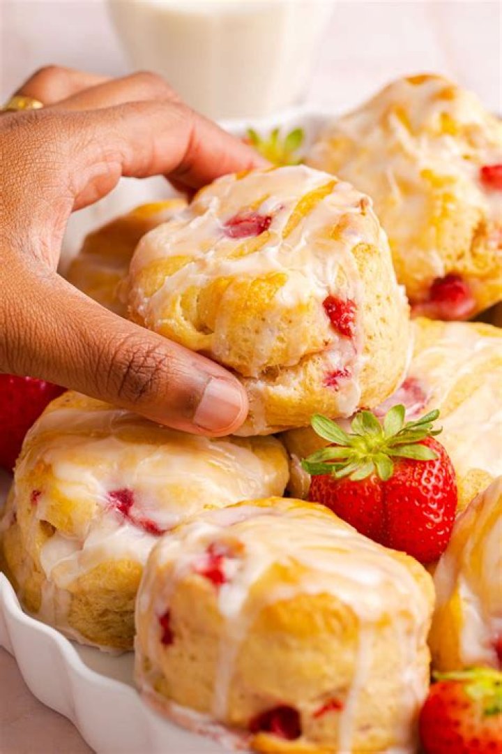 Strawberry Biscuits - Celebrating Sweets