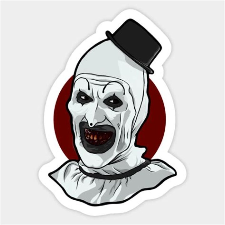 Unnerving And Horrific Terrifier Stickers For Spine-Chilling Thrills